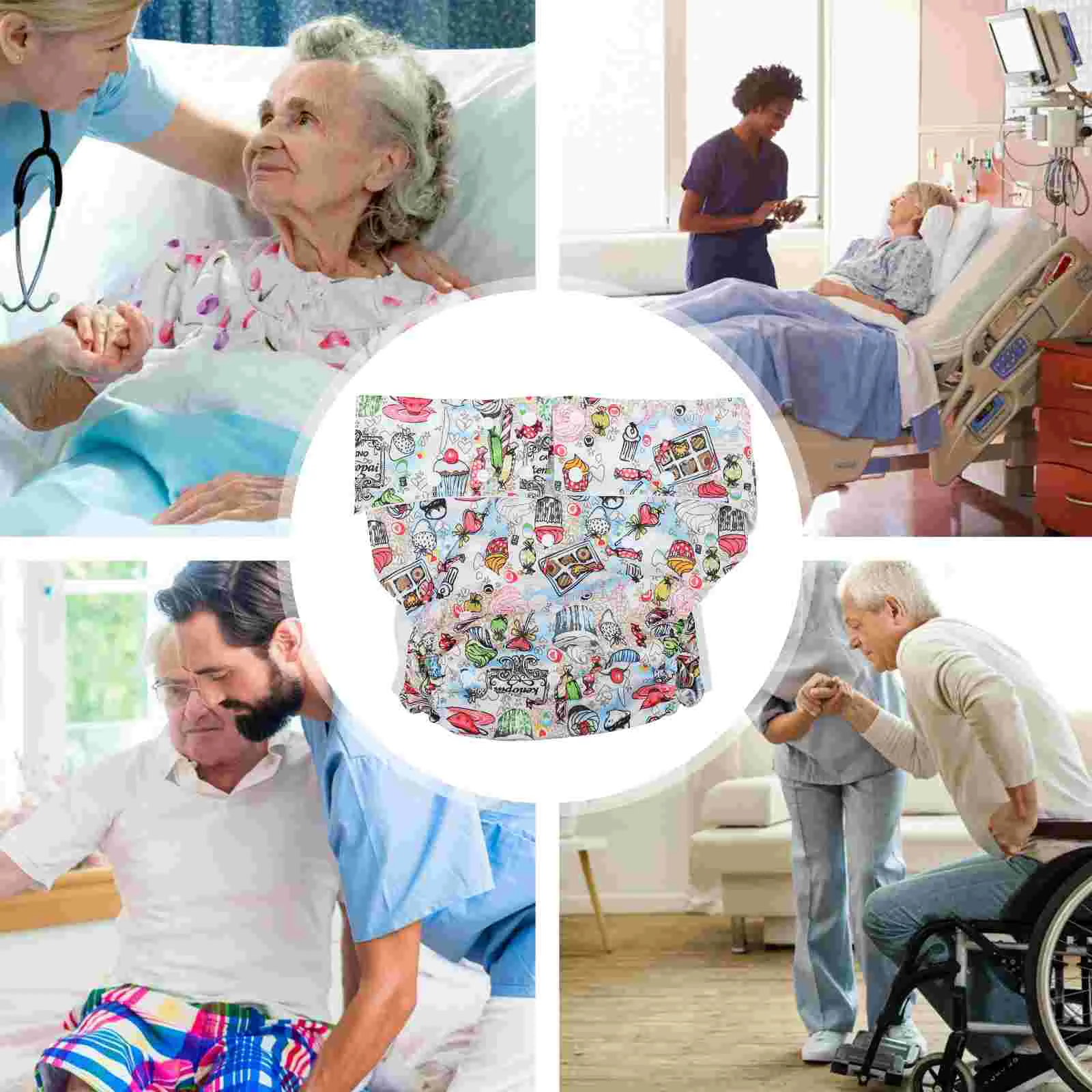 1Pc Leakproof Adult Diaper Nappy Reusable Old People Cloth | Красота и здоровье