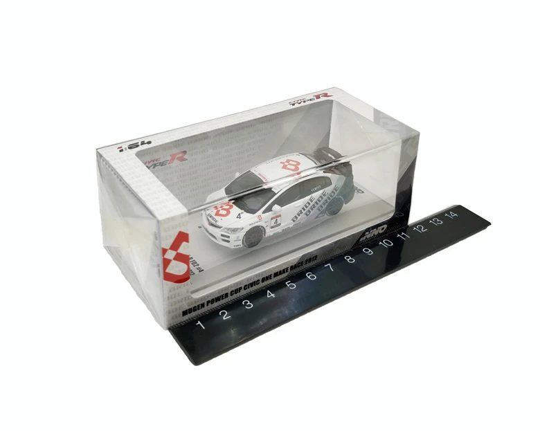 1: 64 INNO64 Honda Civic Тип R FD2#4 Невеста MUGEN POWER CUP 2012 Литой модельный автомобиль