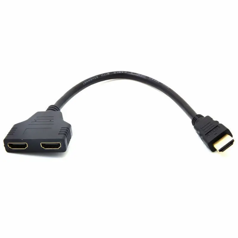 HDMI 1080P 1 в 2 порта папа на Женский выход Выход сплиттер кабель адаптер конвертер |
