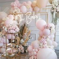 73pcs balloons garland arch kit baby shower wedding macaron pink foil globos birthday anniversary party decor supplies