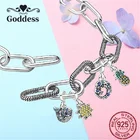 Женский браслет из серебра 925 пробы с подвеской в виде звёзд