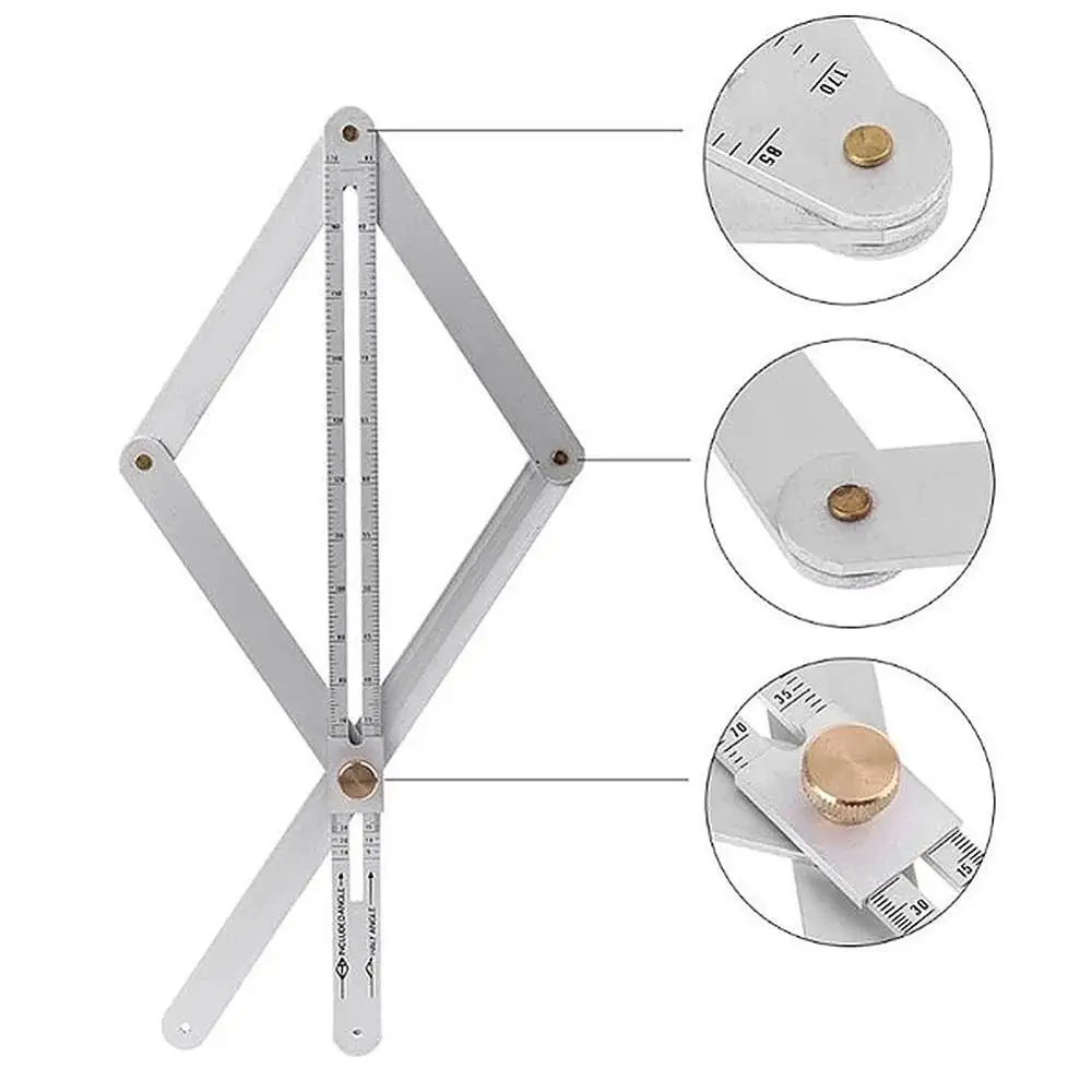 

Bevel & Corner Angle Protractor Finder Metal Ceiling Artifact Tool Angle Ruler Finder Instrument Measurement Tool
