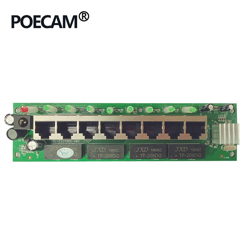 8 портов 10/100 Мбит/с сетевые коммутаторы Прямая продажа с завода ethernet rj45 UTP медный