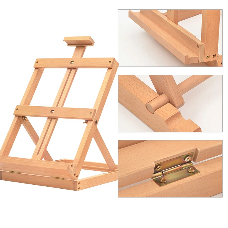 Деревянный Складной Настольный станок с подставкой Раскрашивание маслом