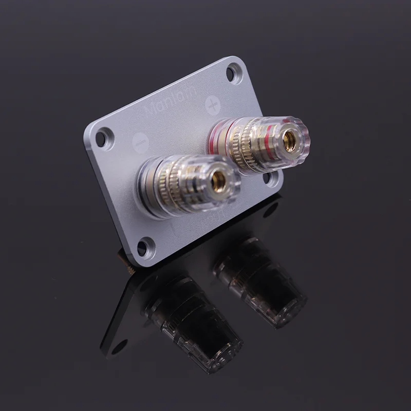 HiFi Audio Adapter Binding Post Speaker Plug Socket 2 Bit Square Crystal Terminal Board | Электроника