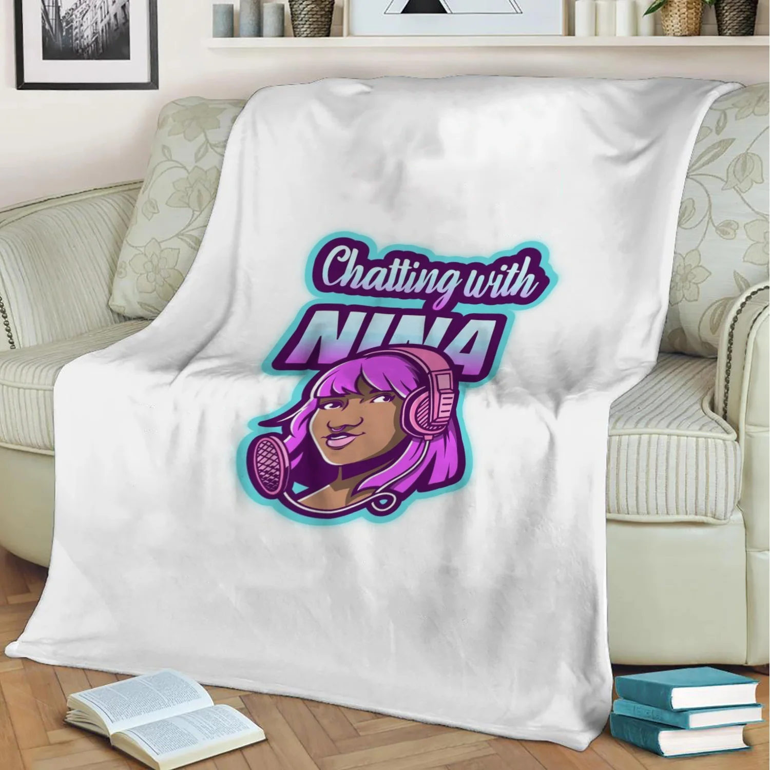 

Игровое женское одеяло, мягкое плюшевое тонкое Покрывало «сделай сам» с принтом в виде персонажа