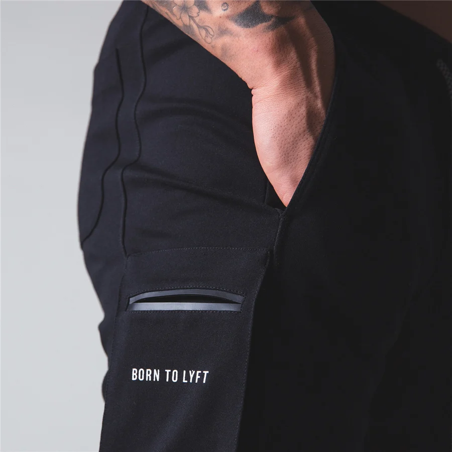 

Summer Gym Running Shorts Men Knee Length Sports Jogging Fitness Shorts Gyms Short Pants Jogger Short Sport Homme Sportswear