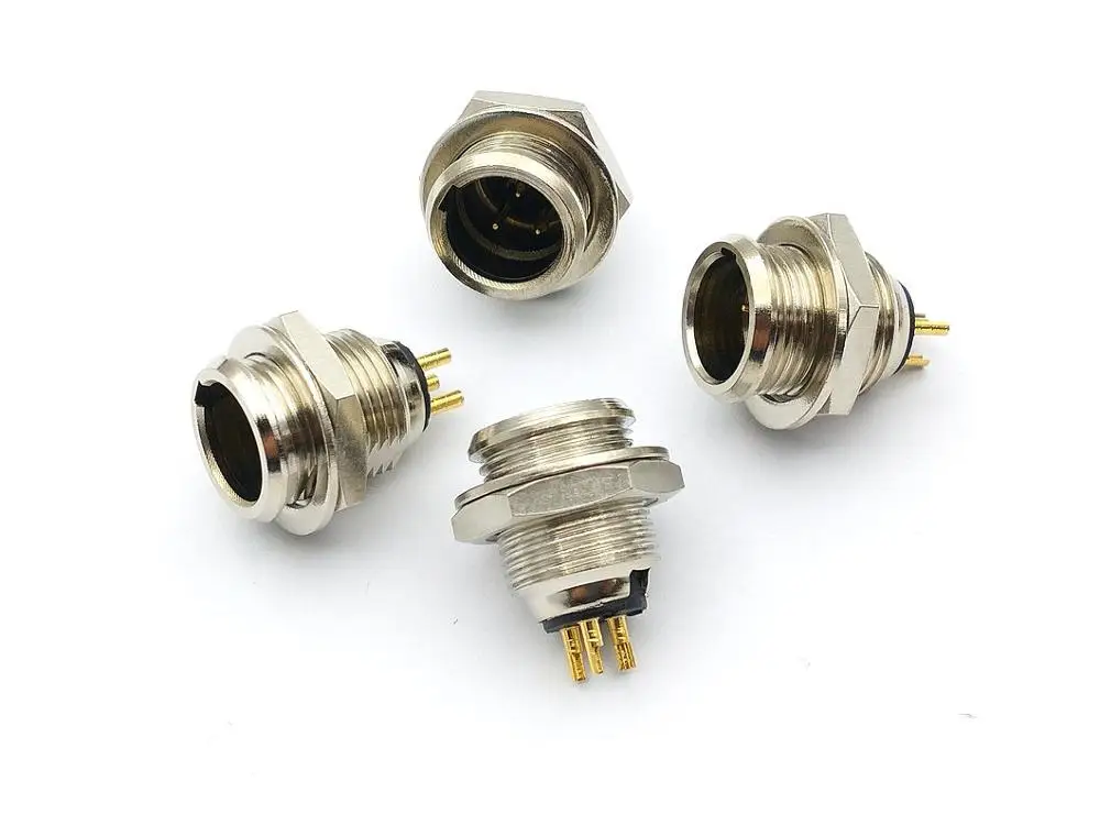 20 шт. медный мини Шасси Панель Крепление XLR папа 3PIN/4PIN/5PIN/6PIN разъем|Соединители| |