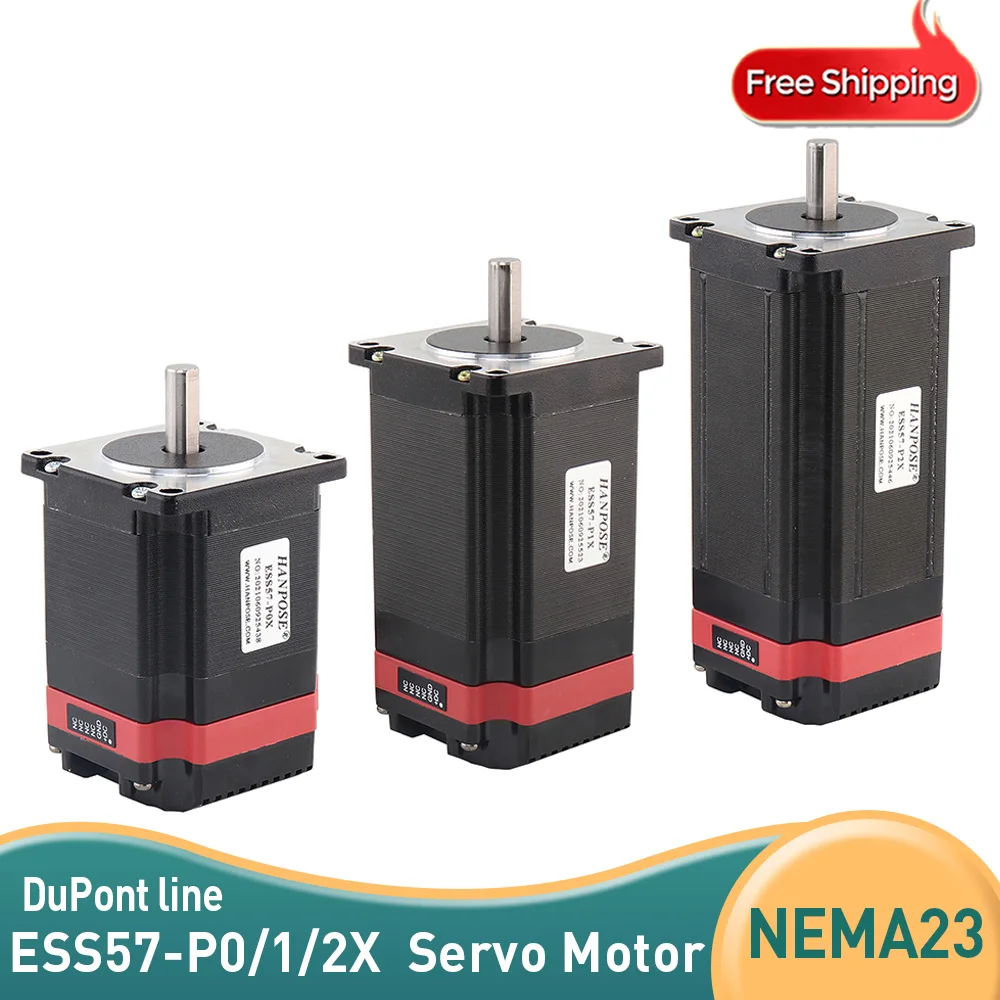 

1PCS ESS57-P0X 56MM 76 100MM Drive servo motor integrated machine Nema23 Stepper Motor 4.0A 1.25N.M 57 motor for 3D printer