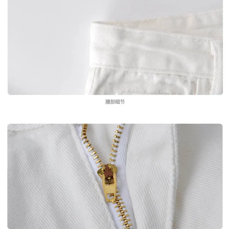 

Women's White Wide Leg Jeans Pant Summer High Waist All-Match Loose Denim Pant Casual Vintage Trousers Wide Leg Pants Jeans 2021