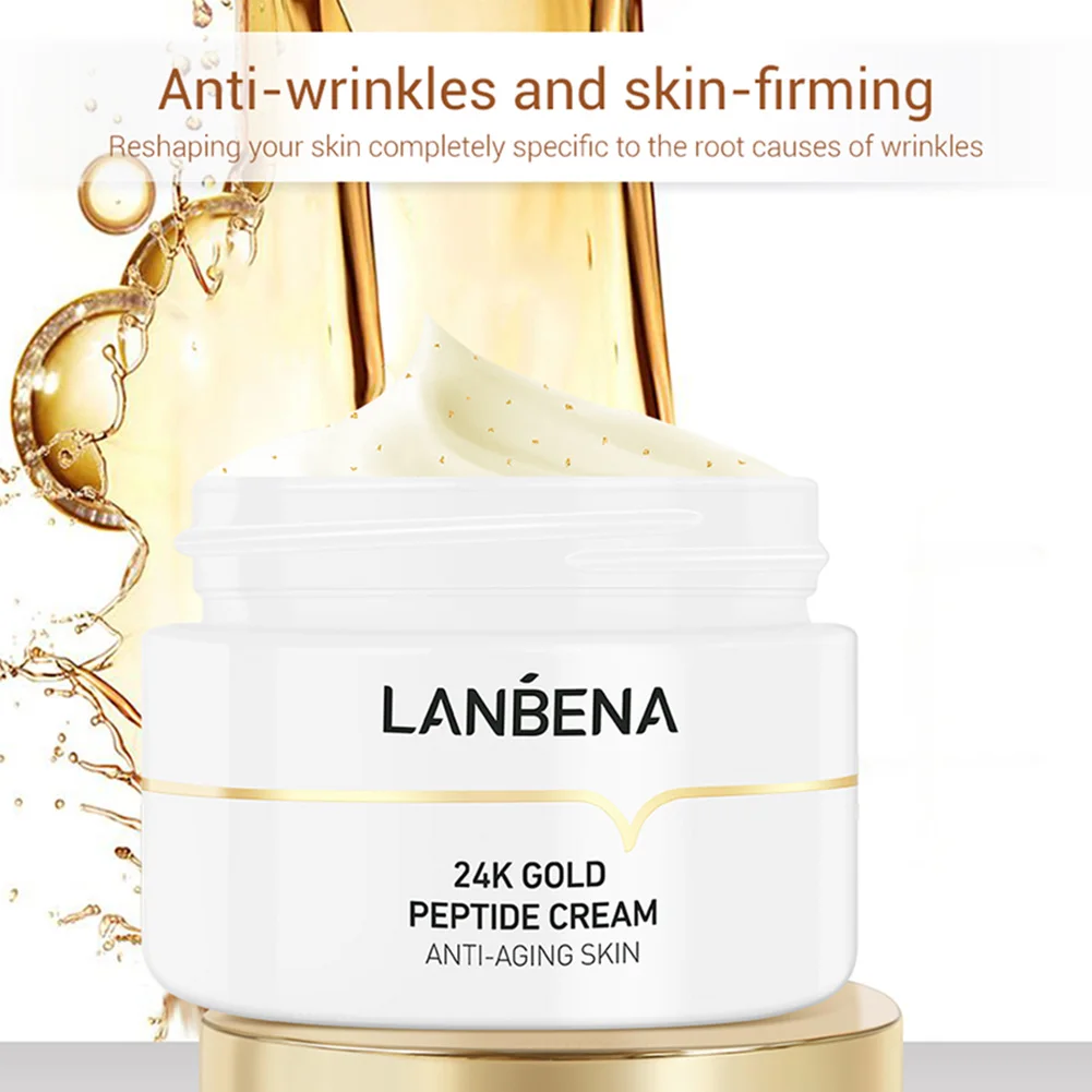 

50g Facial Cream 24k Gold Peptide Cream Anti Aging Skin Care Moisturize Minimize Fine Lines Lifting Firming Nourishing Face