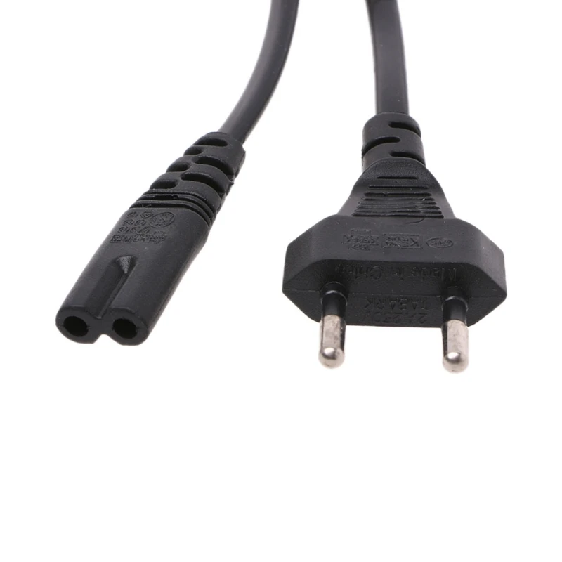 1 шт. 0 6 м 2ft-Prong Pin AC EU кабель питания высококачественный провод проводник шнур для