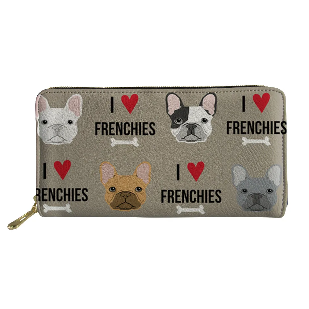 HaoYun женские длинные кошельки из искусственной кожи с рисунком французского