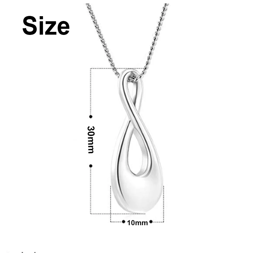 Гравировка имени Мода номер 8 Форма кремация ювелирные изделия для кулон с пеплом