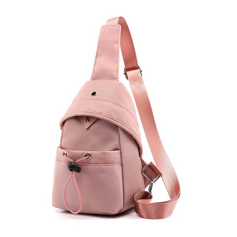 

2019 KVKY Chest Bag for Women Large Casual Nylon Shoulder Bag Fashion Waterproof Messenger Bag Multifunctional Sling Bags