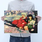 AIMEER японский румико Такахаси аниме Inuyasha тип A крафт-бумага Ретро плакат для кафе бар украшение Живопись 51*35 см
