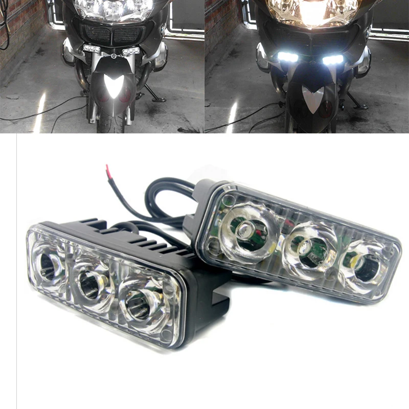 2 шт. универсальный упор для Авто дневные ходовые огни Светодиодный дневной