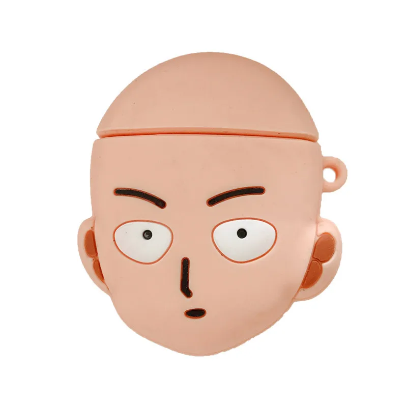 3D Аниме One Punch Man брелок для ключей чехол наушников Apple Airpods силиконовый Защитный