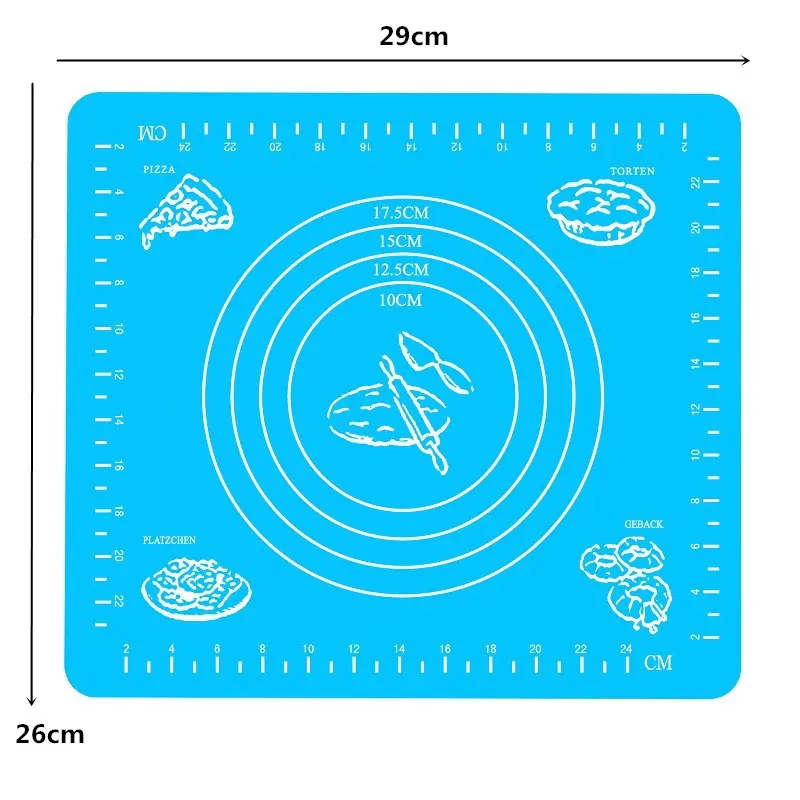 1 шт. силиконовый коврик для выпечки раскатки теста|Принадлежности выпечки| |