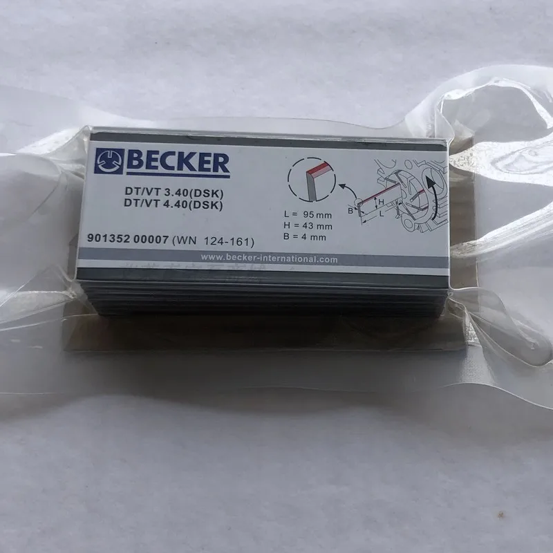 7 шт. Углерода Лопасти лезвия оригинальная Becker DT/VT 3,40/4,40 901352 00007 WN124-161 абсолютно rh