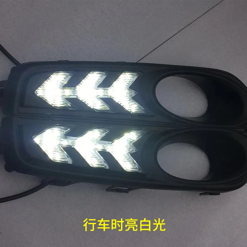 1 пара для Honda XRV XR-V HRV 2015-2017 Светодиодный дневной светильник DRL Дневной переднего