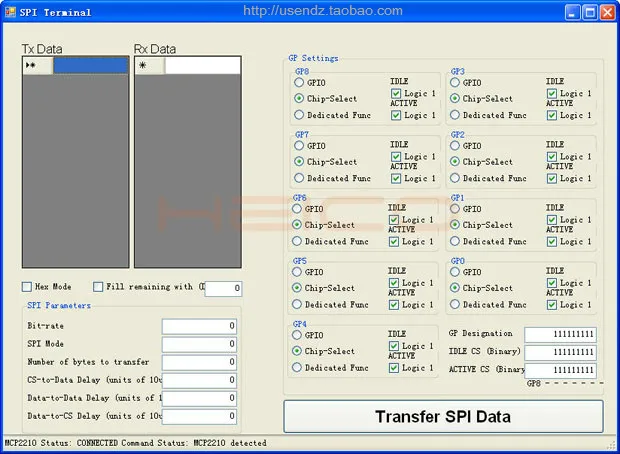 Адаптер для преобразования HID USB в основное устройство SPI UTS2210 с поддержкой 9 GPIO DIY RC