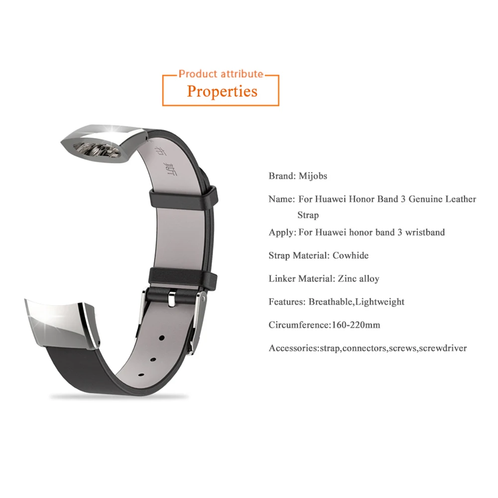 Ремешок Honor Band 3 из натуральной кожи роскошный мягкий дышащий браслет ремешок для