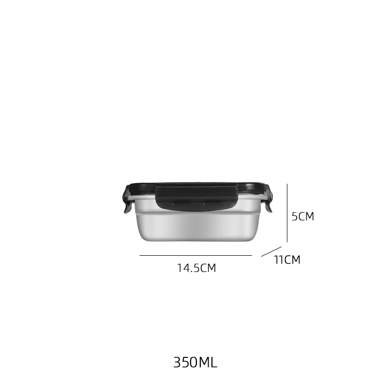 

New Korean Style Lunch Box Induction Cooker Heating Food Container 304 Stainless Steel Bento Box Kitchen Accessories WF108