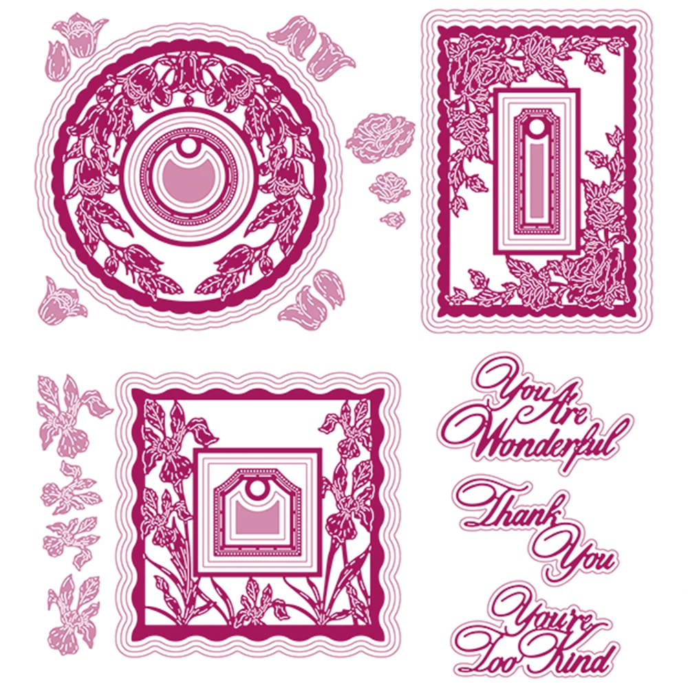 

2021 New Winter Exquisite Fashion Physical Object Metal Cutting Dies Scrapbook Diary Decoration Embossing Template Diy Gift