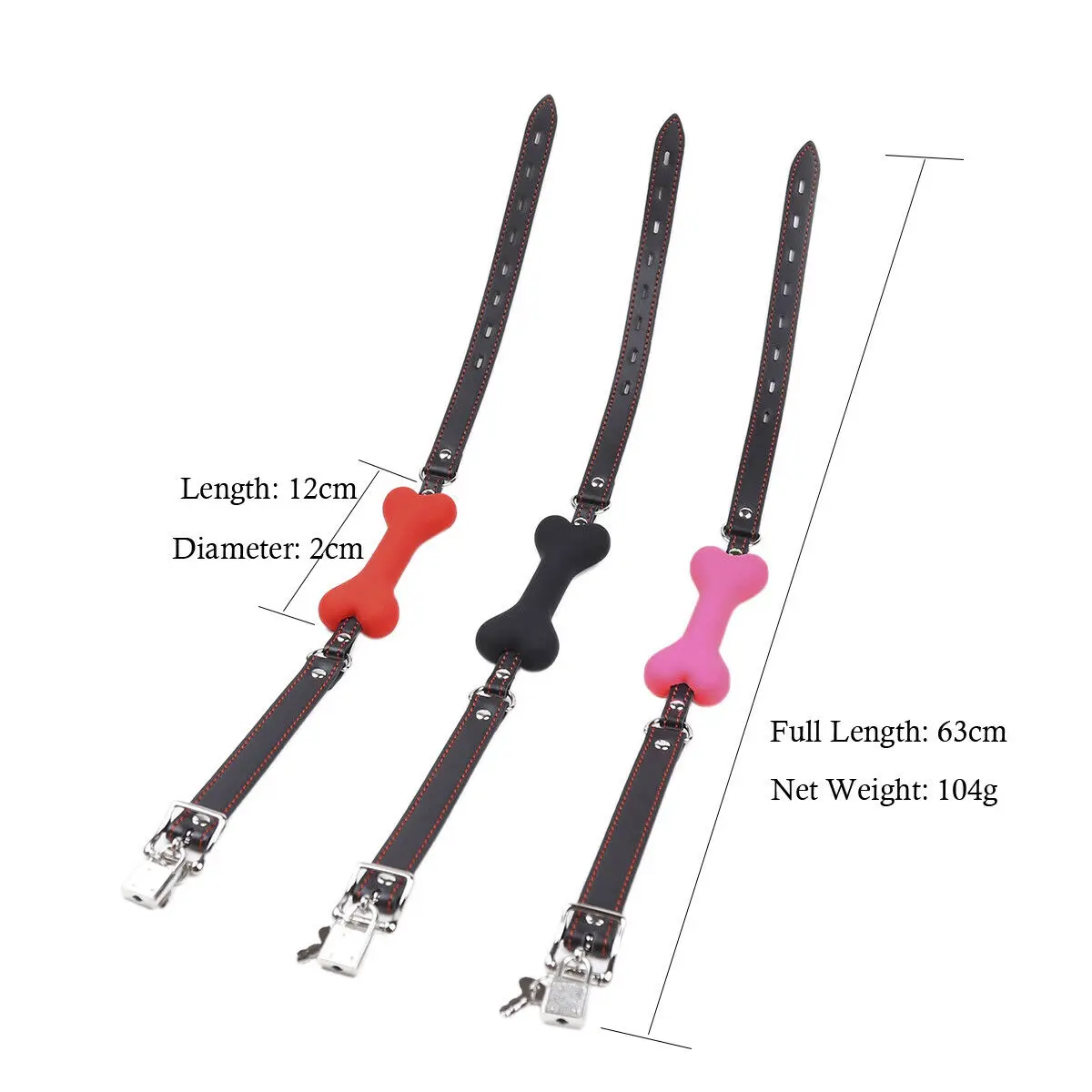 20mm Cute Silicone Dog Bone Gag Bondage Open Mouth Plug Ball Gags Stuffer Adult Games BDSM Sex Toys for Couples Erotic Products | Красота и
