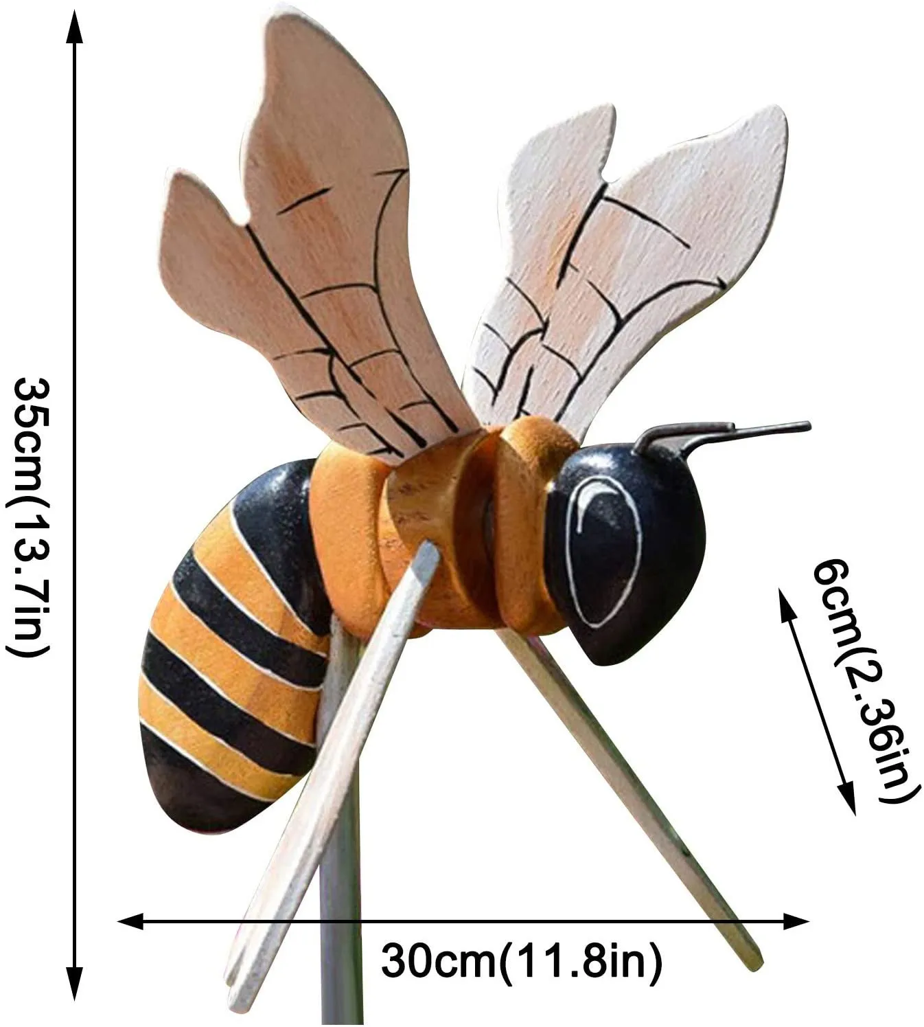 

Bee Wind Spinners Garden Wind Sculptures Series Whirly Outdoor Garden Lawn Decor Courtyard Farm Yard Animal Decorative Spinners
