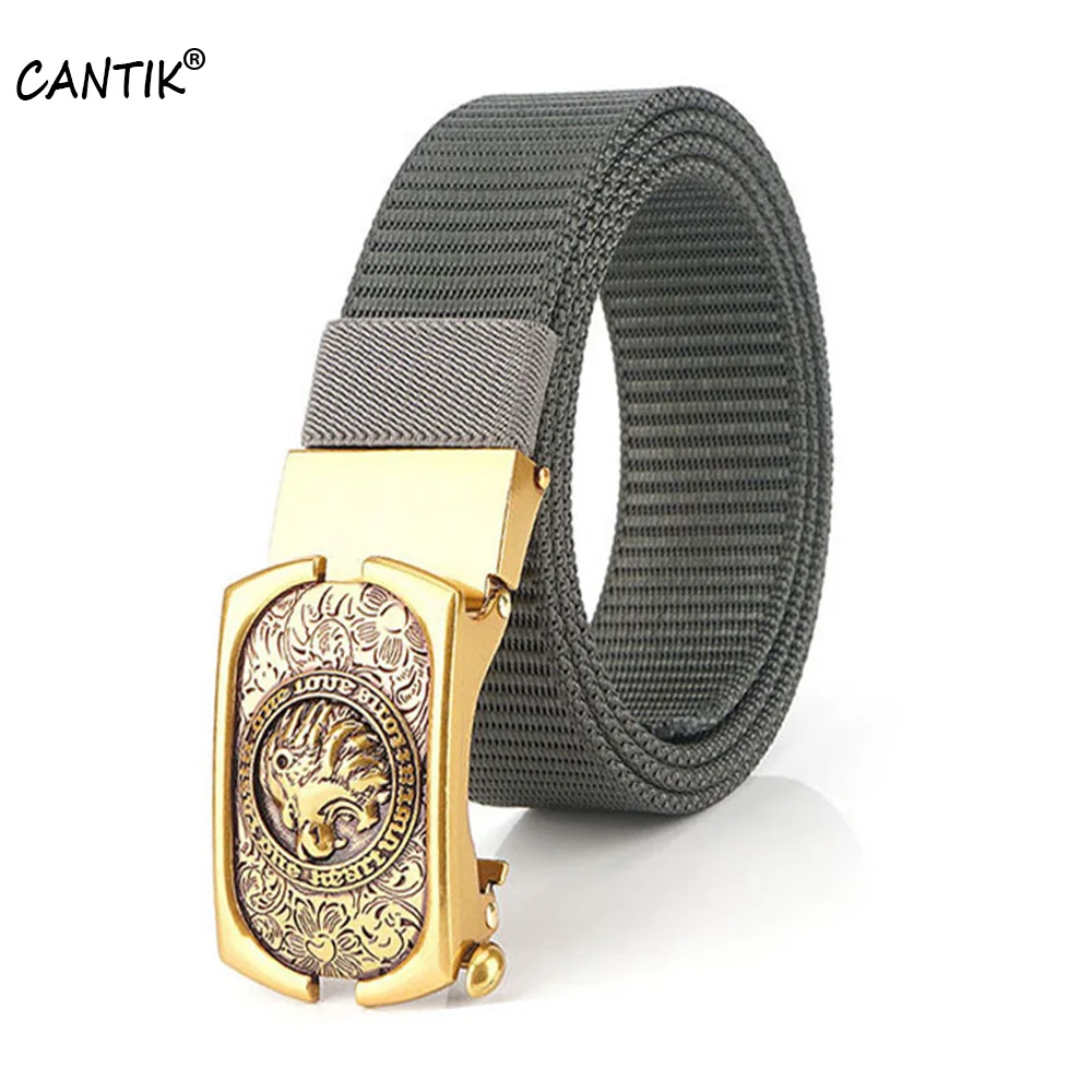 CANTIK уникальный голова льва золото автоматический с декоративной металлической