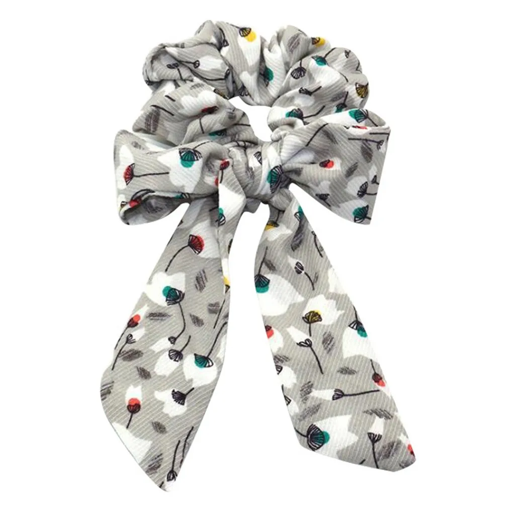 Резинка для волос с бантом женская Повседневная модная лента аксессуар на голову