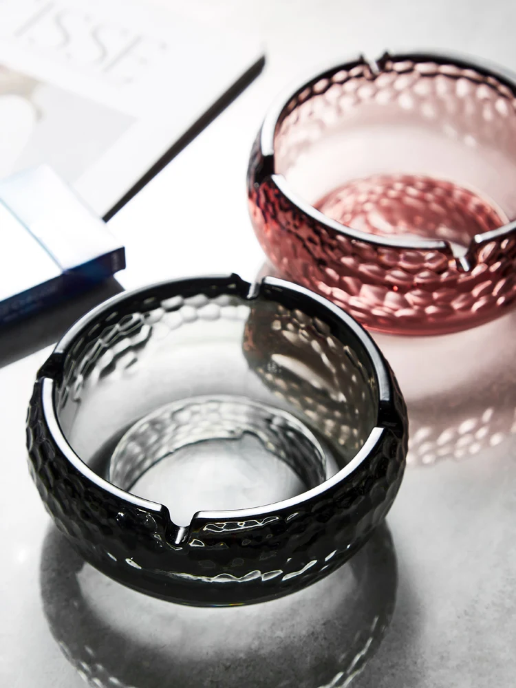 Стеклянная пепельница для ресторана гостиной отеля украшения дома|Пепельницы| |