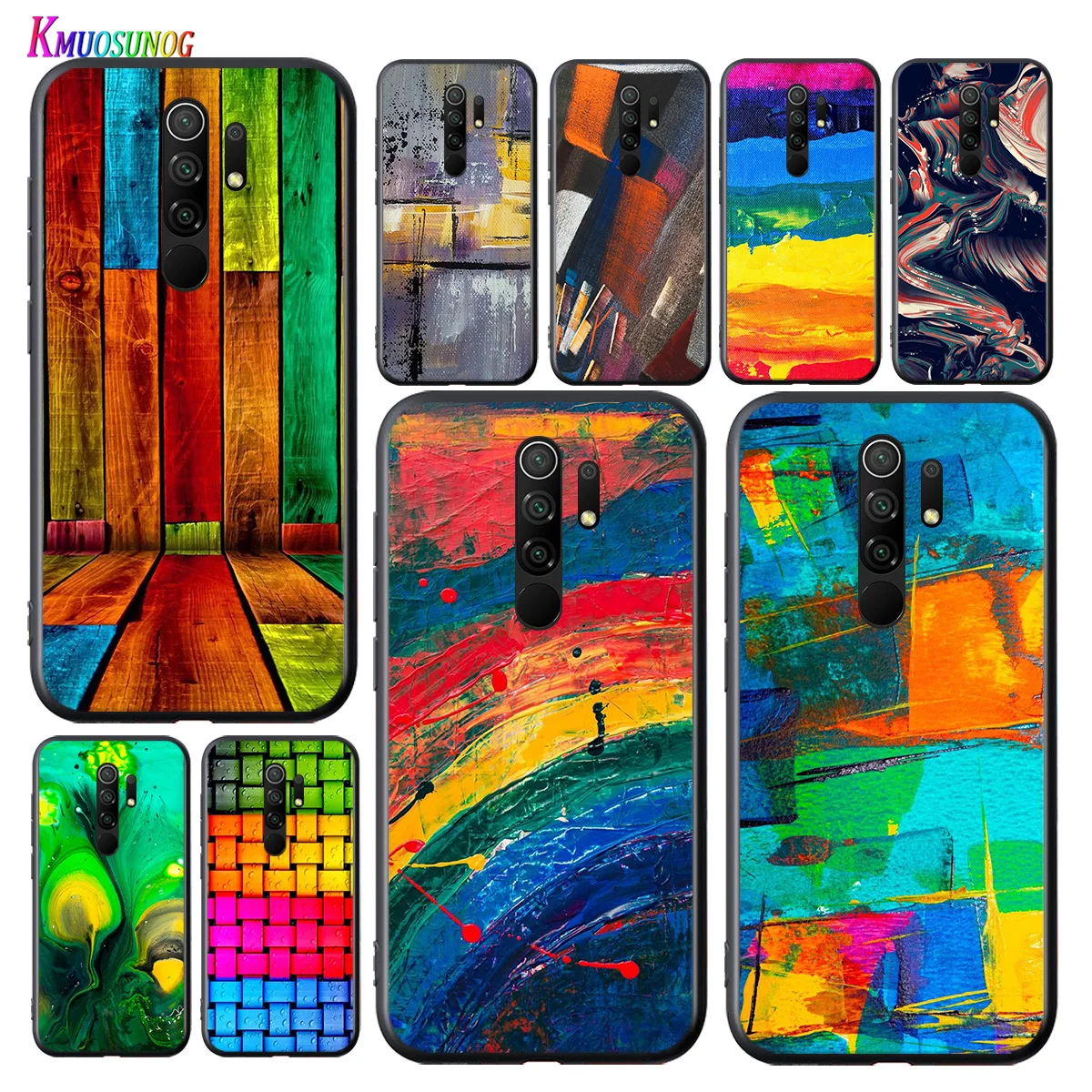 

Color Painted Art For Xiaomi Redmi 9A 9C 9 Prime GO 8A 7A 6A 5A 4X S2 Pro Plus Black Phone Case