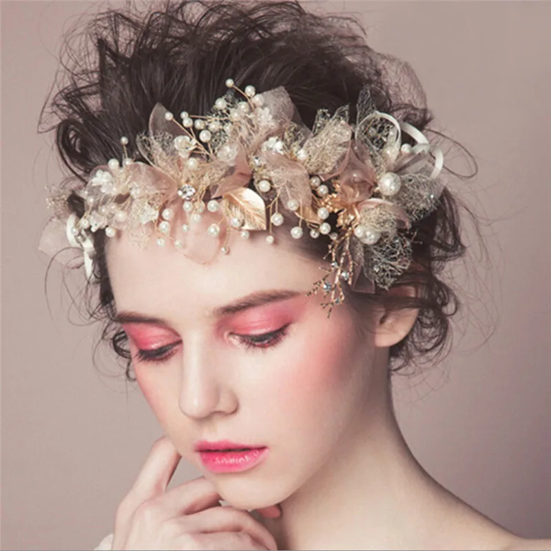 1 шт. головной убор для невесты из шелковой пряжи | Украшения и аксессуары