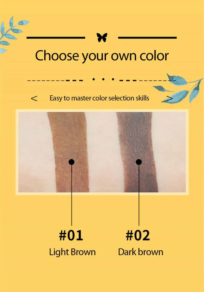 

Wild Eyebrow Enhancers Natural Long Lasting Eyebrow Powder Beauty Eyes Makeup Cushion Cosmetics Black/ Brown TSLM1