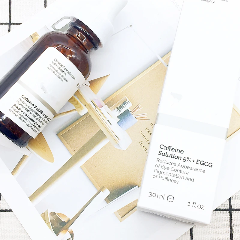 

Caffeine Solution 5% + EGCG Ordinary Reduces Eye Puffiness and Dark Circles Eyes Makeup CosmeticFirming Face Repair