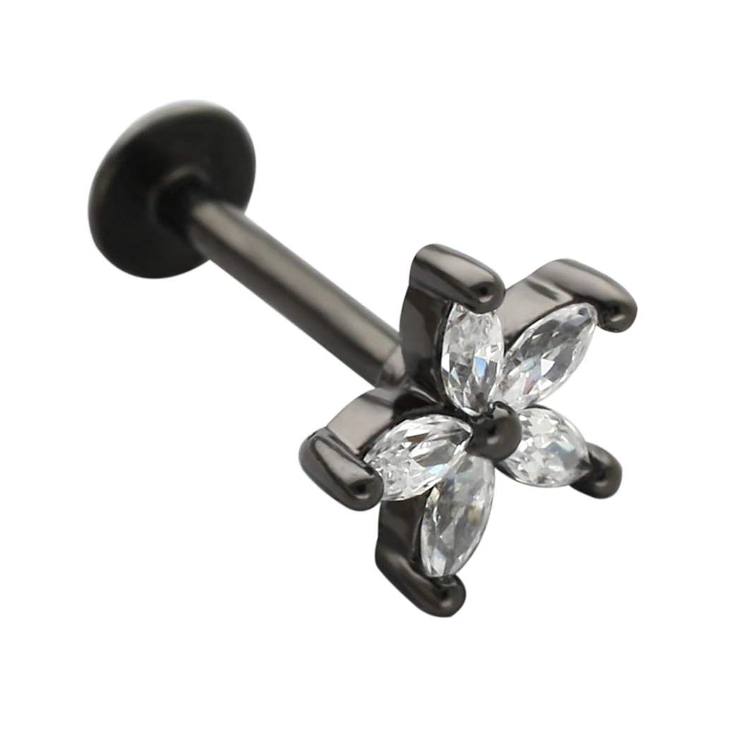 Серьги-гвоздики для губ из хирургической нержавеющей стали 16 г 6/8 мм | Украшения и