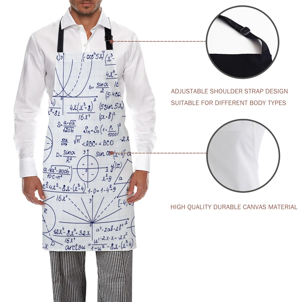 Кухонный Фартук Геометрическая математическая формула без рукавов Фартуки из