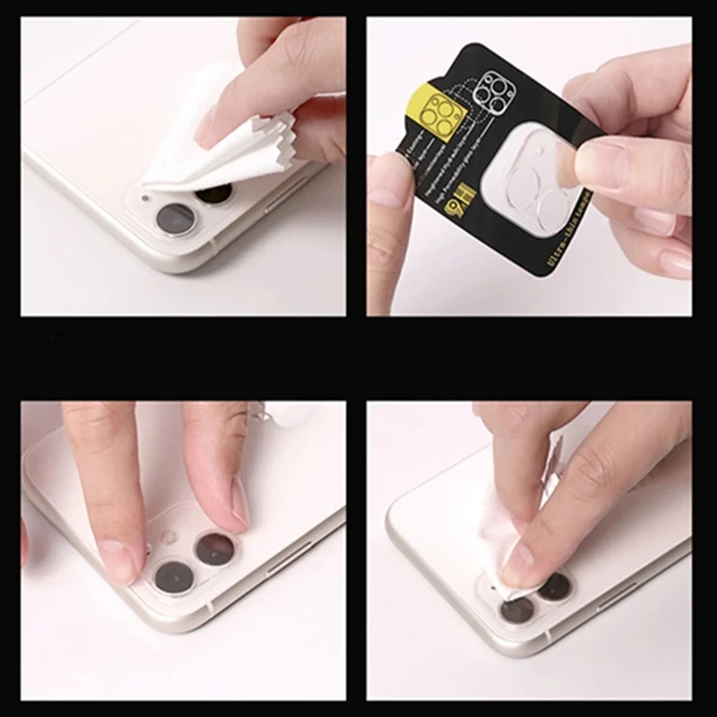 

4-in-1 Tempered Glass Screen Protectors for IPhone 11 12 Pro Max 12Mini Camera Lens Protective Glass Film for IPhone XS XR X