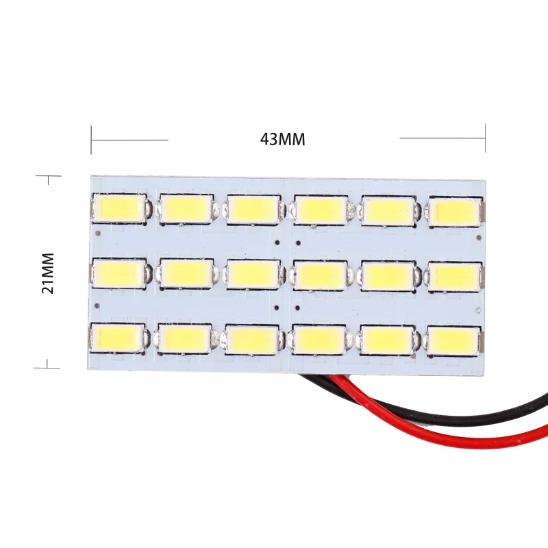 1 шт Автомобильные светодиодные панели крыша светильник 5630 18SMD 12V 3W доска Высокая
