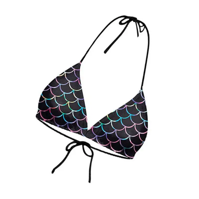 Сексуальный купальный костюм с эффектом пуш-ап комплект бикини лямкой на шее