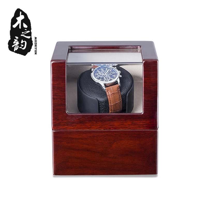 Чехол для хранения автоматический Деревянный чехол одной обмотки часов с