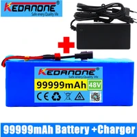 48v lithium ion battery 48v 99ah 1000w 13s3p lithium ion battery pack for 54 6v e bike electric bicycle scooter with bmscharger