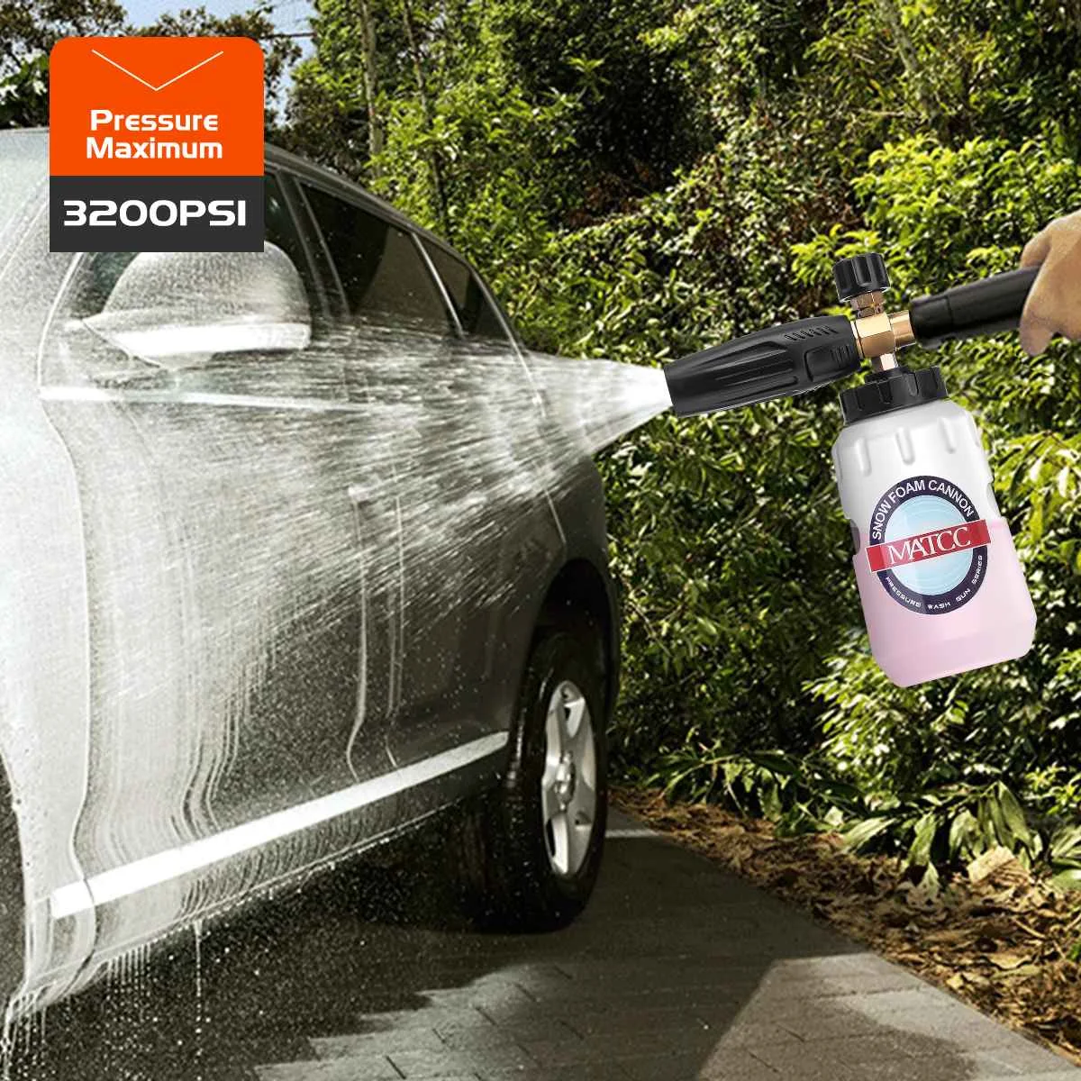 

Пенная насадка MATCC для автомойки, пенораспылитель для водяного пистолета Daewoo, насадка для снежной пены