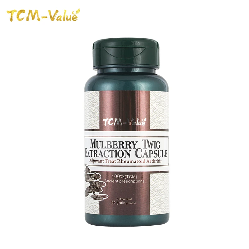 

TCM-Value Mulberry Twig Extraction Capsule, Adjuvant Treat Rheumatoid Arthritis, Cure Systemic joint or muscle soreness, 50pcs