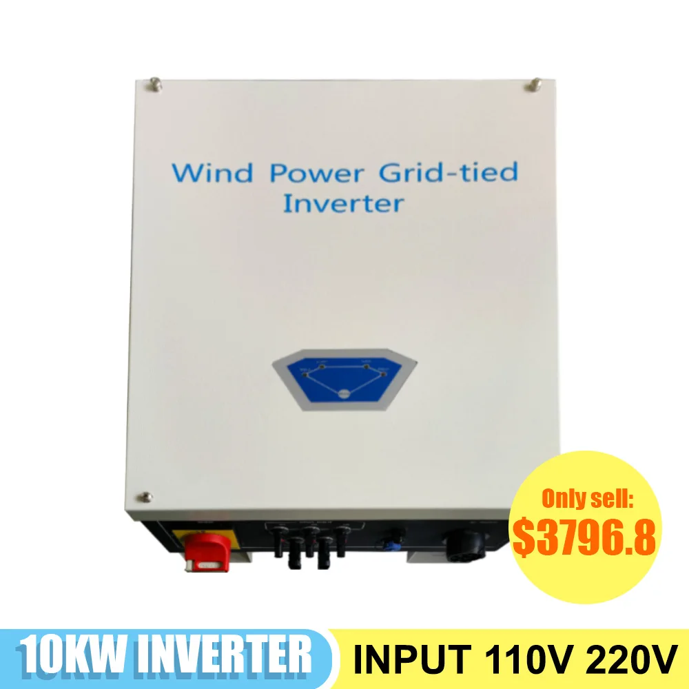 

10KW Hybrid Solar Wind Pure Sine Wave Inverter And Controller Integrated Grid 220v 380v Input 110v 220v For Batterries Charge