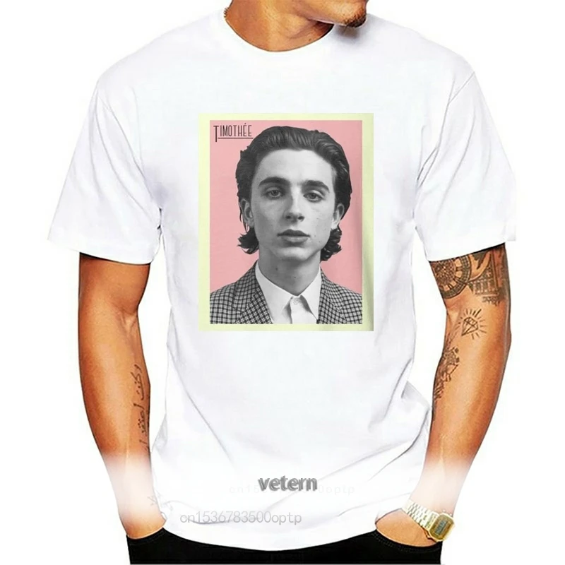 

Timothee Chalamet MenS White Tees Shirt Clothing For Youth Middle-Age The Elder Tee Shirt