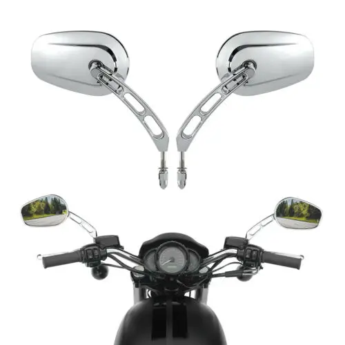 Мотоциклетные зеркала заднего вида 8 мм для Harley Heritage Softail Street Glide FLHX Road King Touring Sportster